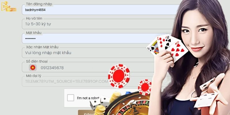 Các bước đăng ký Tele789 khá đơn giản